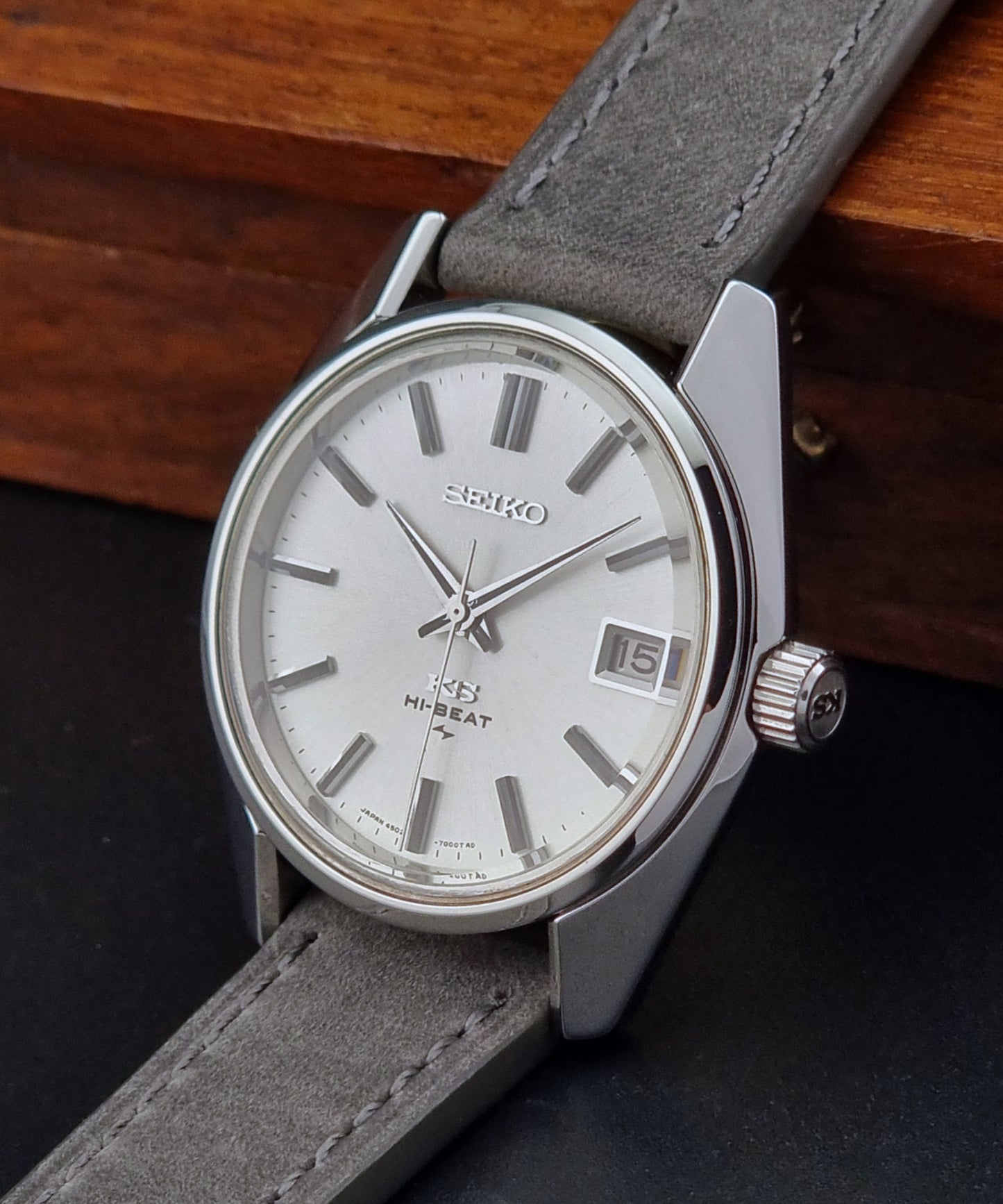 Vintage King Seiko Watch 4502-7001 Hi-Beat 1971