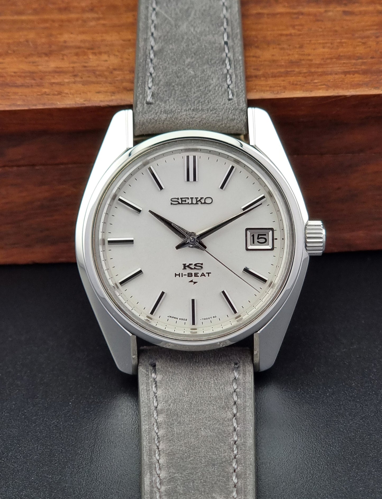 Vintage King Seiko Watch 4502-7001 Hi-Beat 1971