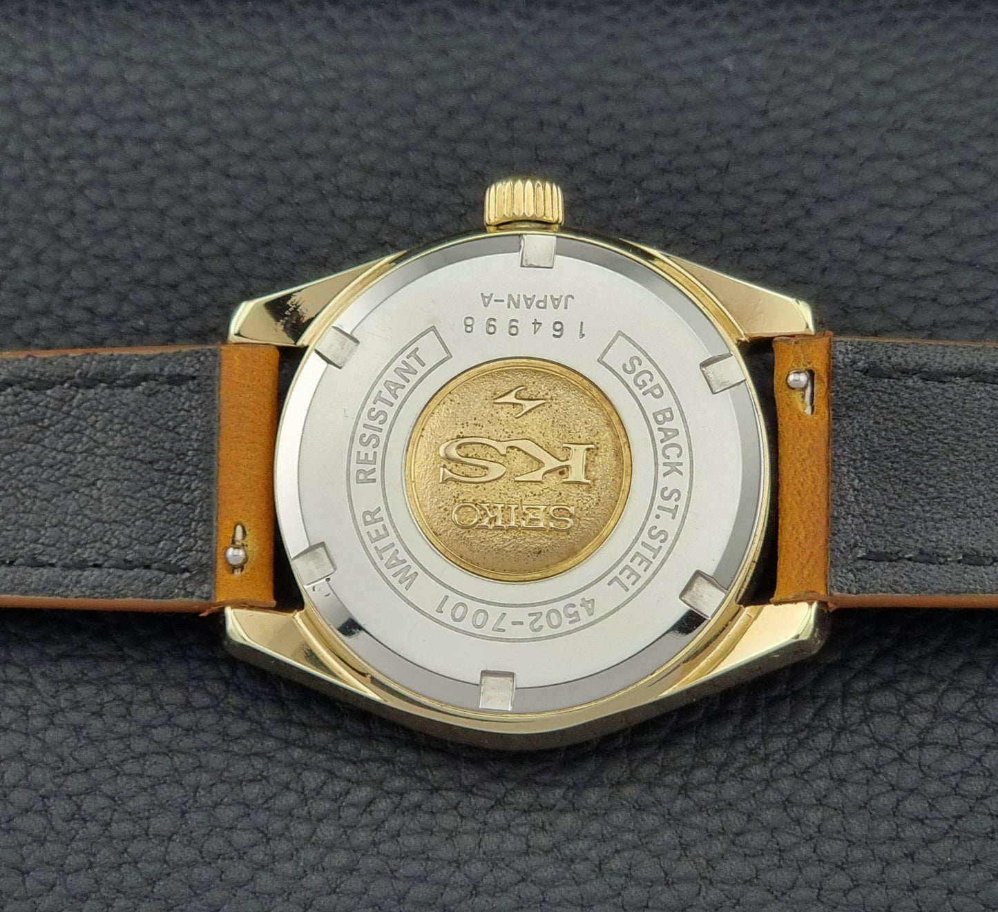 King Seiko Watch 4502-7001 Hi-Beat Vintage 1971 Gold plated