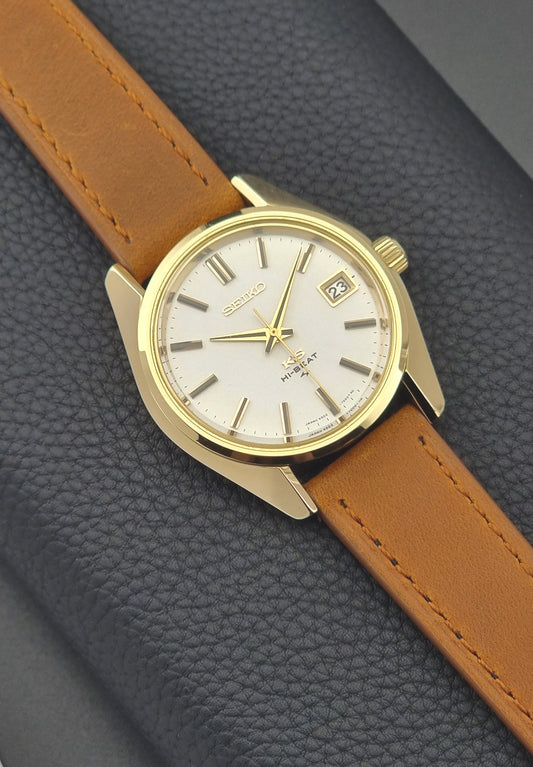 King Seiko Watch 4502-7001 Hi-Beat Vintage 1971 Gold plated