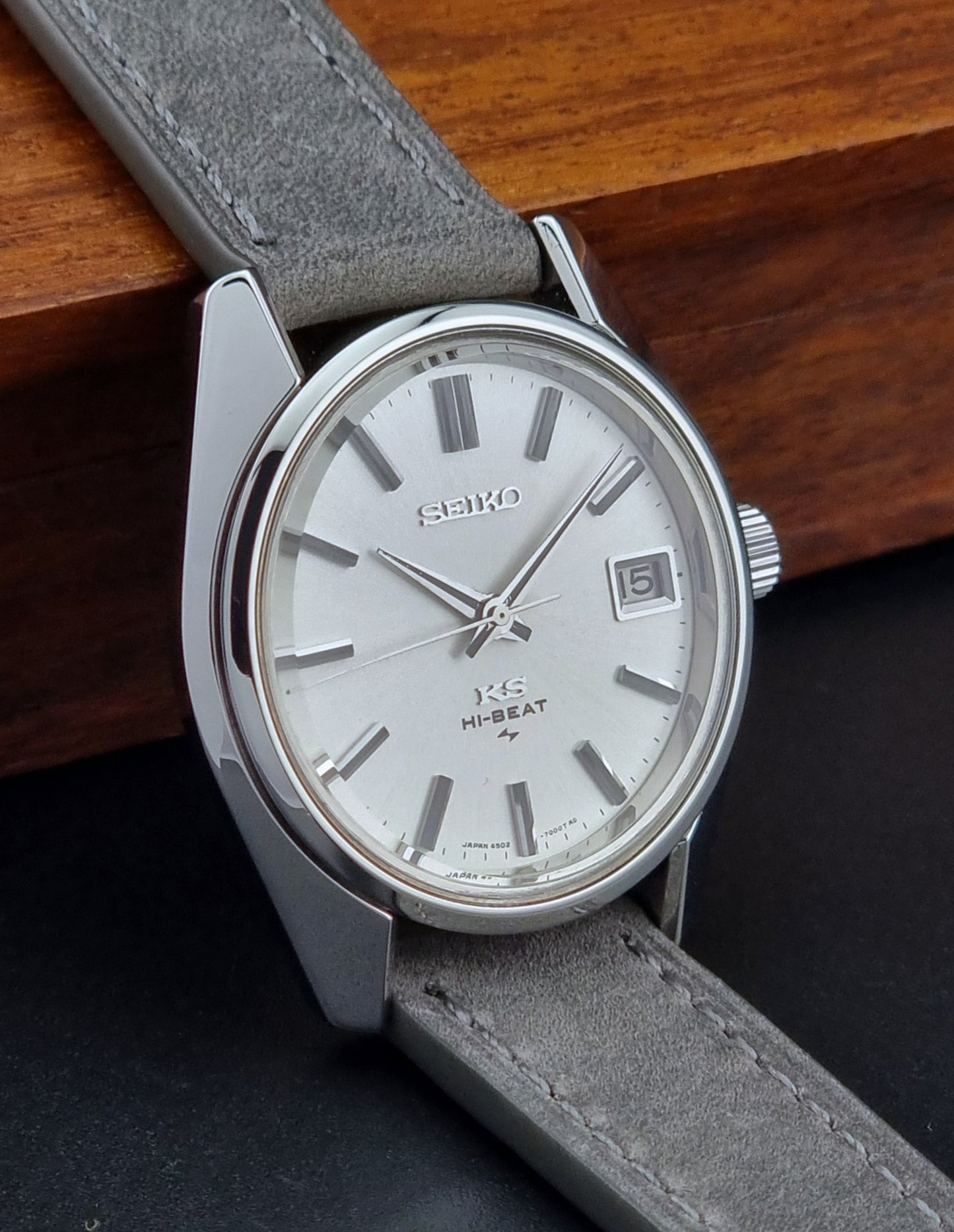 Vintage King Seiko Watch 4502-7001 Hi-Beat 1971