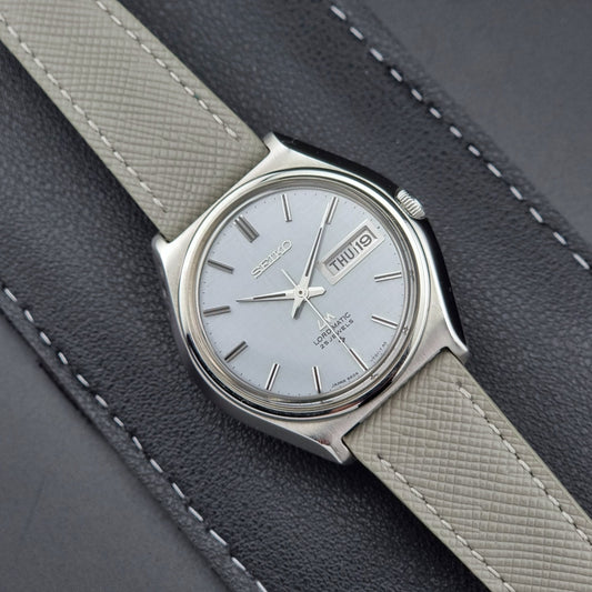 Seiko watch LordMatic 5606-7010 Vintage 1969 Blue Linen Dial