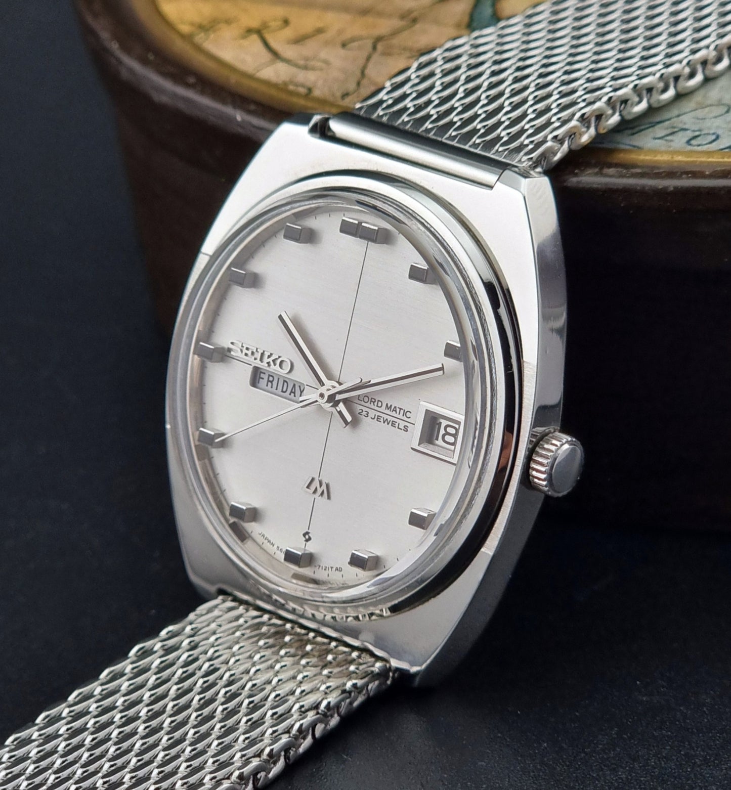 Seiko watch Lordmatic Weekdater 5606-7100 Vintage 1969