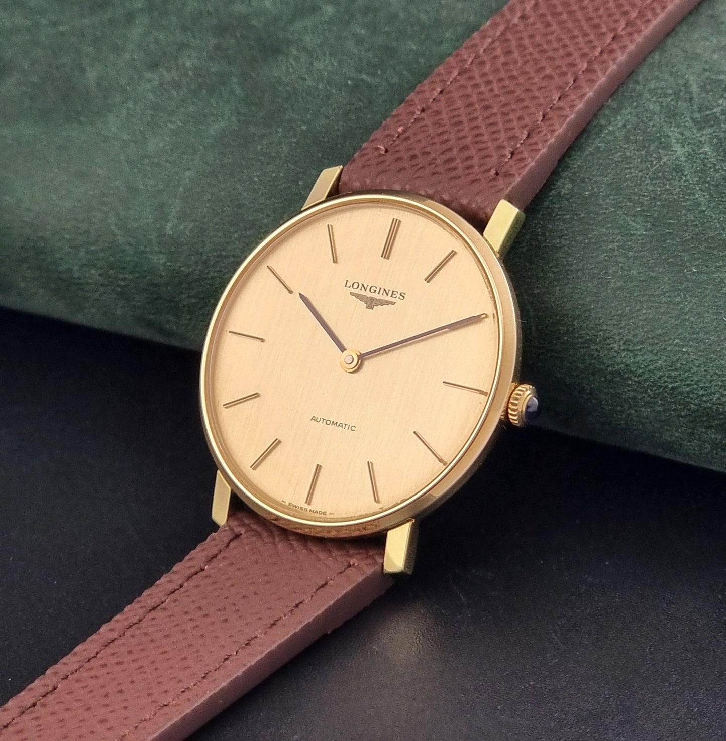Vintage Longines Wristwatch 4133 cal. L645.1 Automatic Gold plate