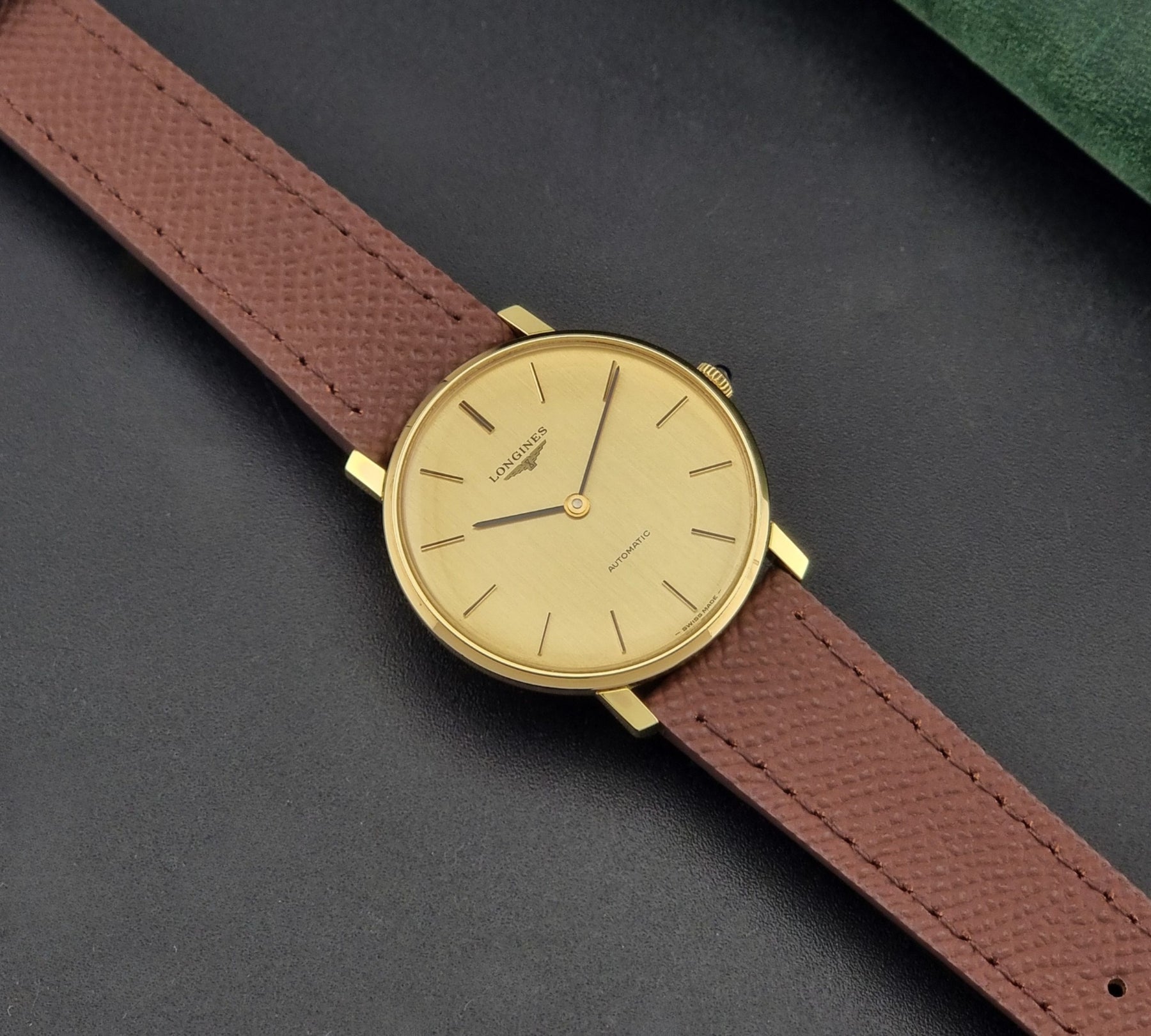 Vintage Longines Wristwatch 4133 cal. L645.1 Automatic Gold plate
