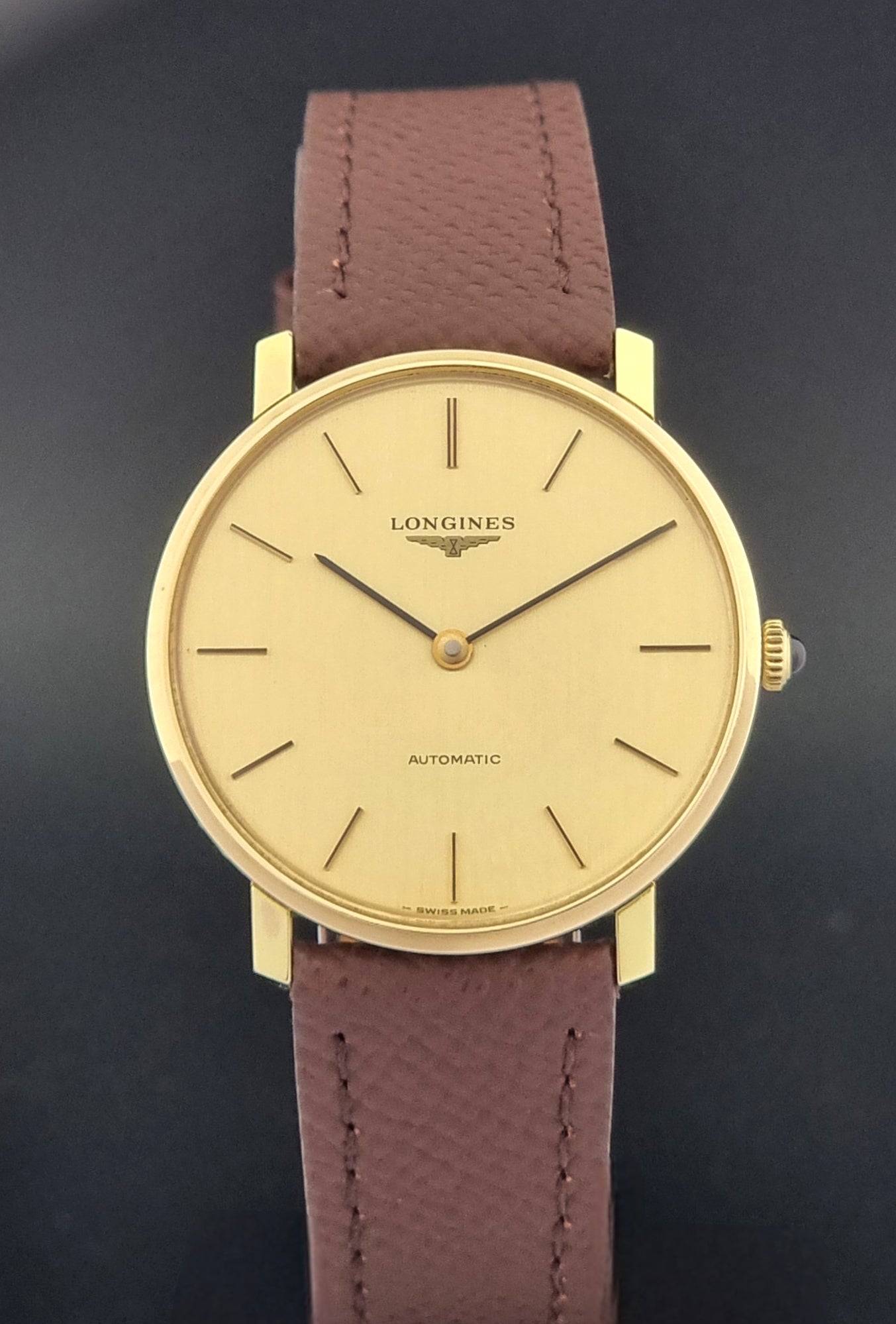 Vintage Longines Wristwatch 4133 cal. L645.1 Automatic Gold plate
