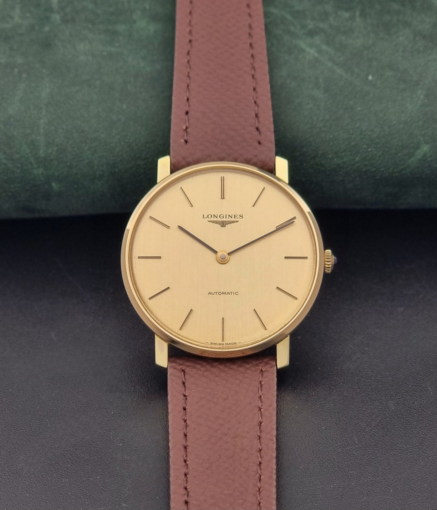 Vintage Longines Wristwatch 4133 cal. L645.1 Automatic Gold plate