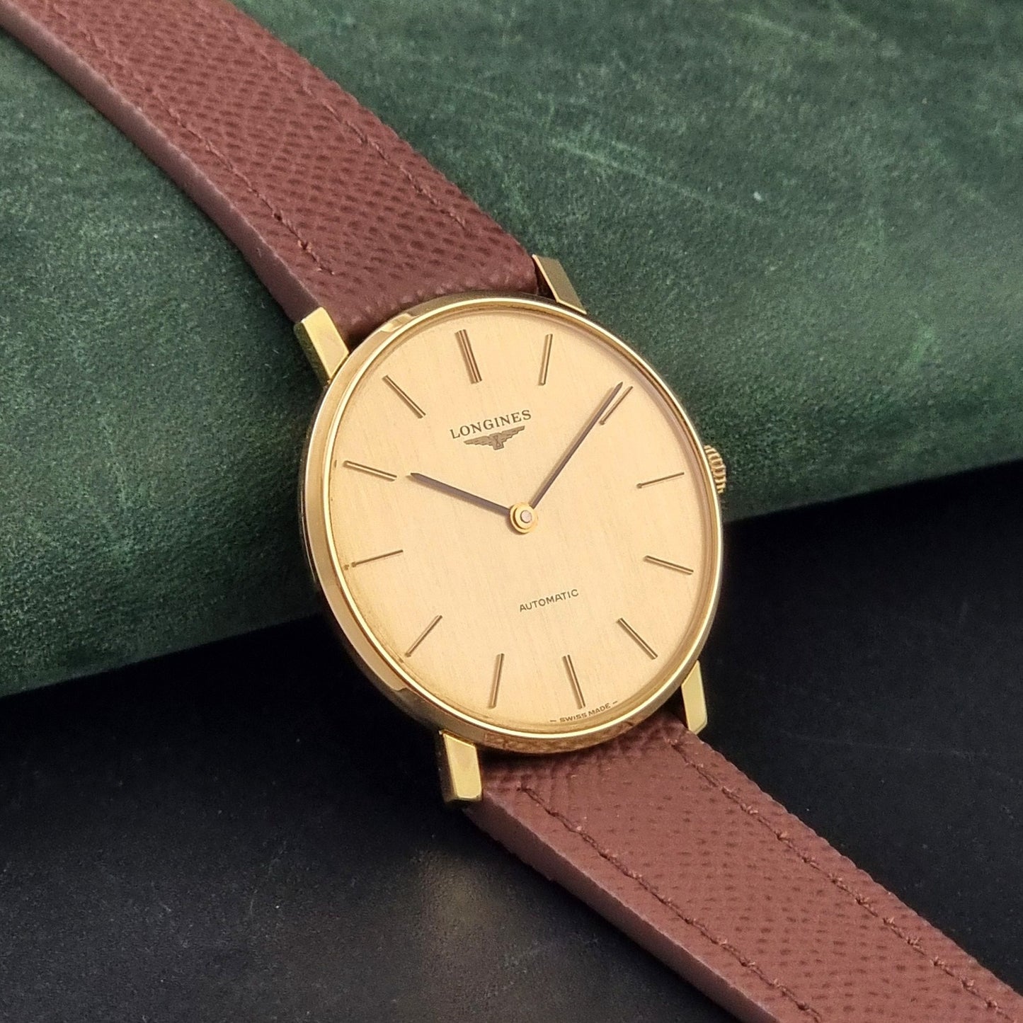 Vintage Longines Wristwatch 4133 cal. L645.1 Automatic Gold plate