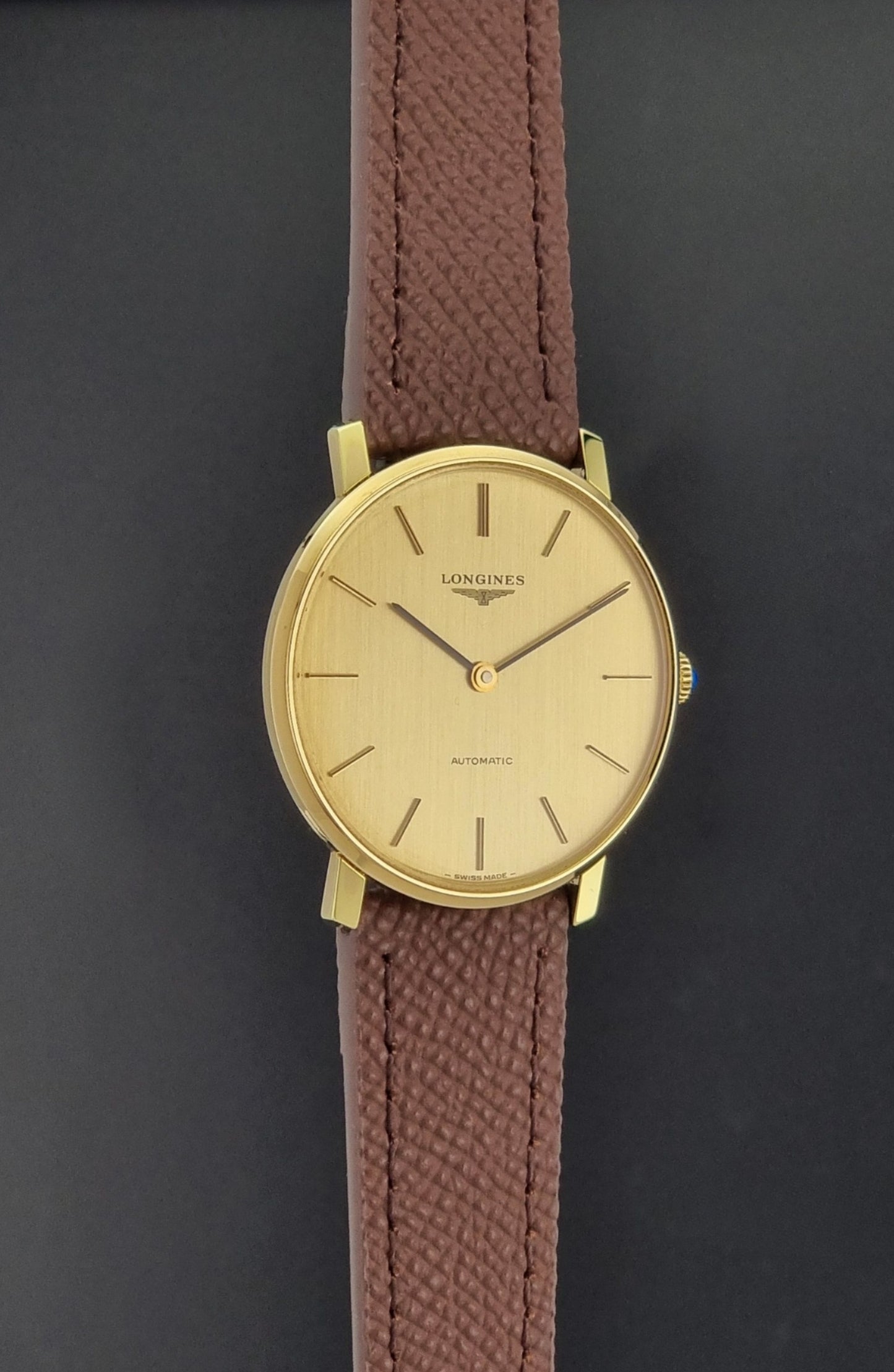 Vintage Longines Wristwatch 4133 cal. L645.1 Automatic Gold plate