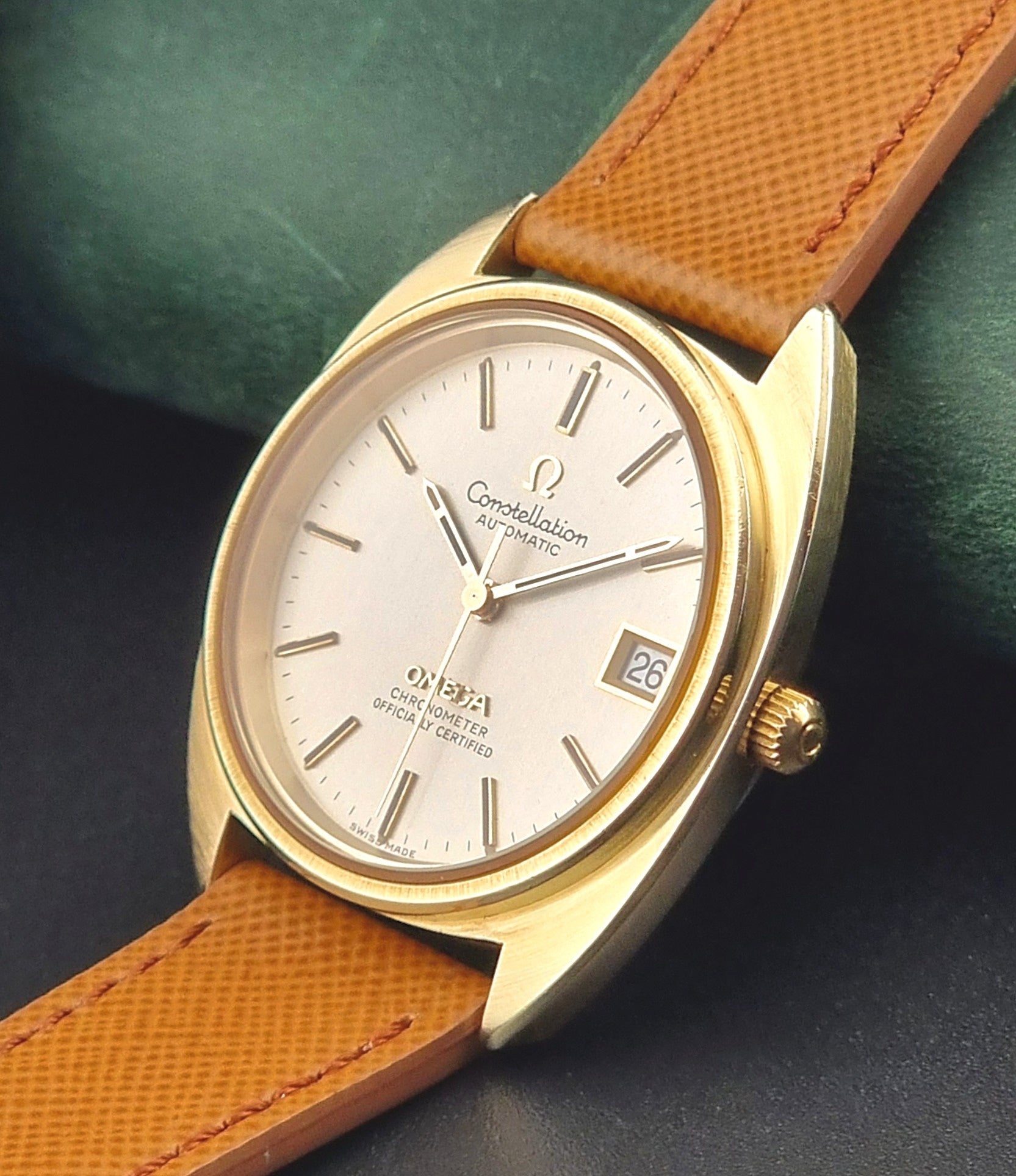 Omega watch Constellation "C" Chronometer 168.0056 Gold Capped Vintage 1971 - Past2PresentWatches - Wristwatch