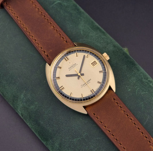 Omega Seamaster Cosmic Watch 166.026 Automatic Vintage 1970s Gold Capped