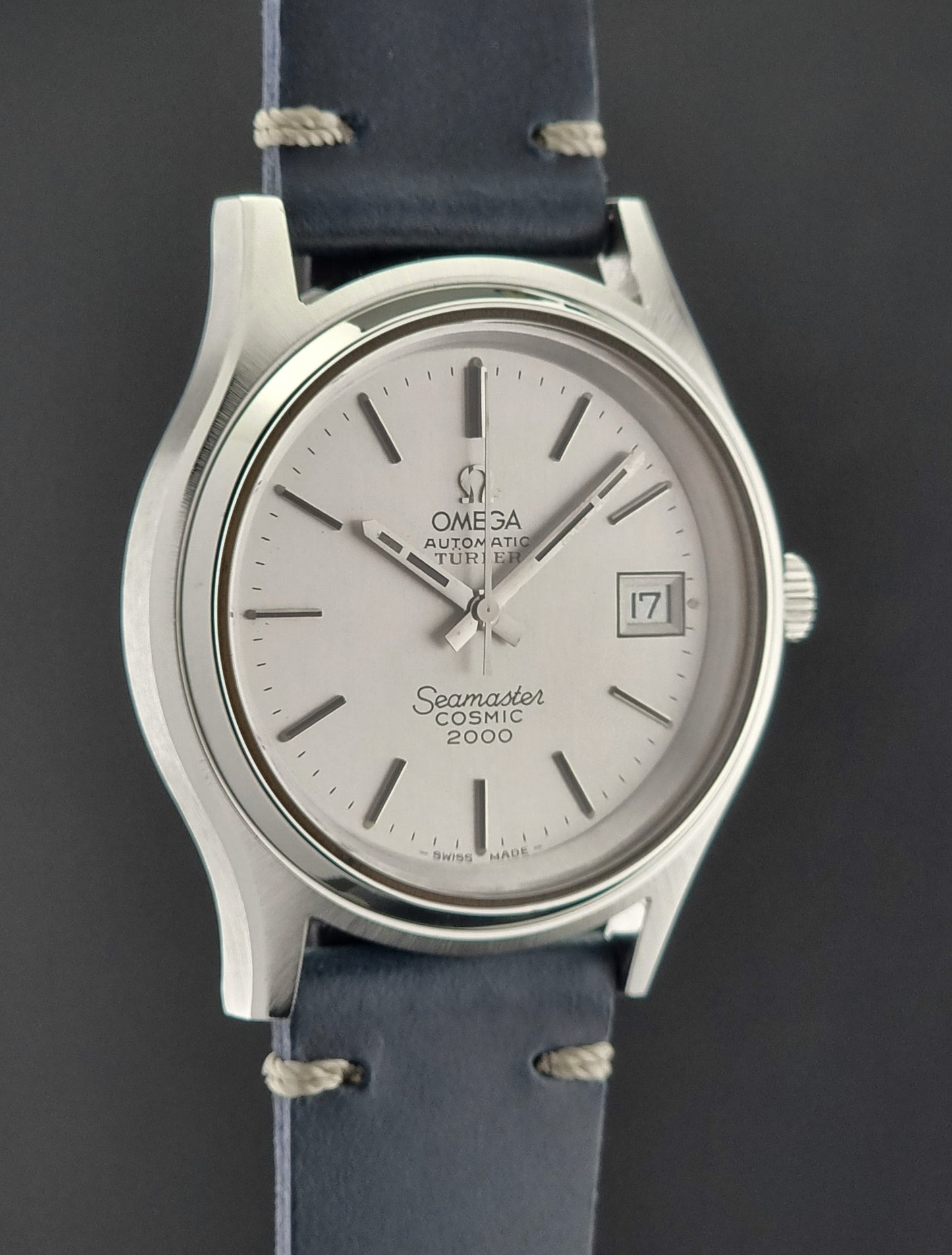 Omega Wristwatch Seamaster Cosmic 2000 Turler 166.128 Jumbo Vintage 1973