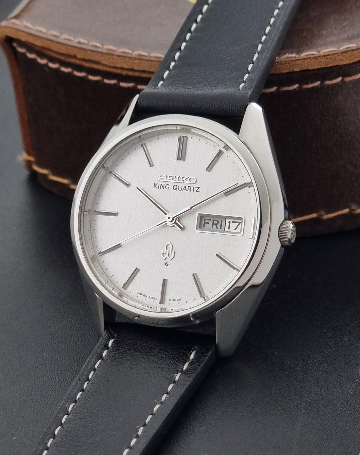 Vintage Seiko King Quartz 4823-8000 watch 1976 Serviced Warranty
