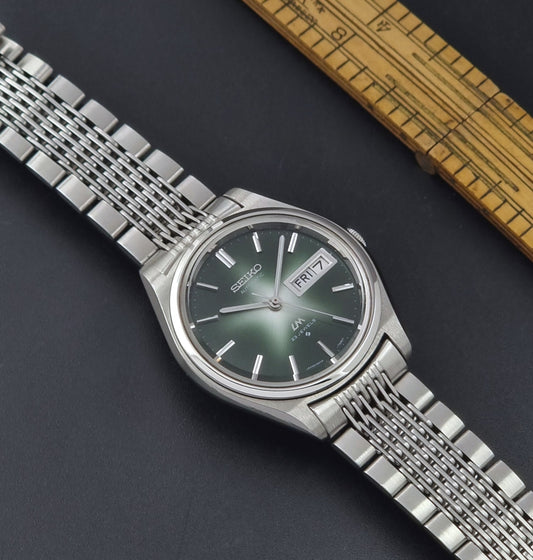 Vintage Seiko Wristwatch 5606-7070 LordMatic Automatic Green dial 1972