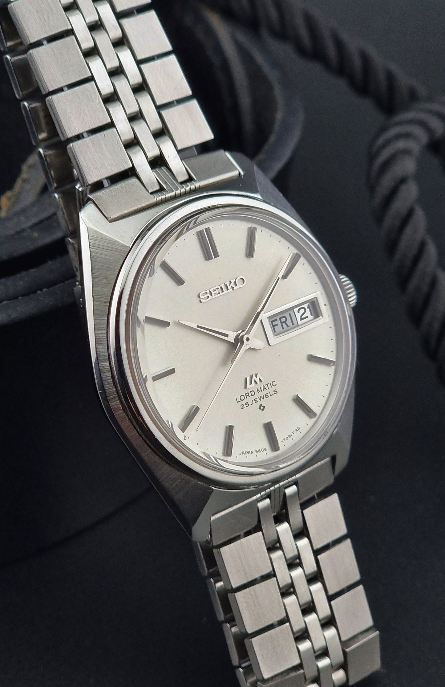 Seiko watch LordMatic 5606 - 7000 Vintage 1969 - Past2PresentWatches - Wristwatch