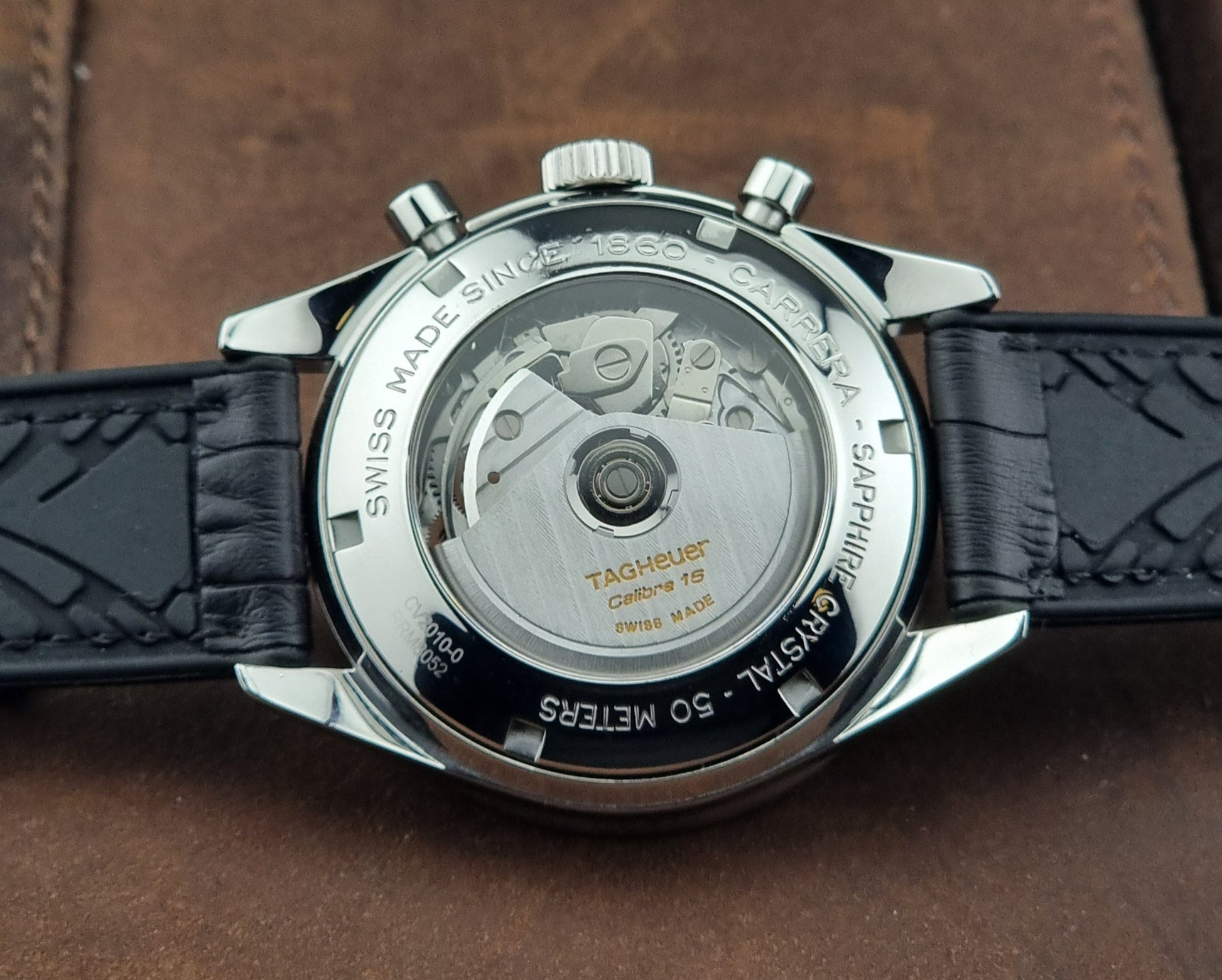 Tag Heuer watch Carrera CV2010 Chronograph Cal. 16 / ETA 7750 - Past2PresentWatches - Chronograph