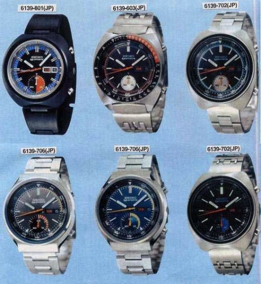 Seiko 5 Sports watch 6139-7020 Chronograph Speedtimer - Past2PresentWatches - Wristwatch - catalogue